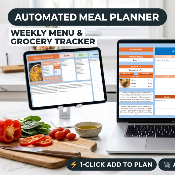 Haftalık Yemek Planlayıcı - Excel Template